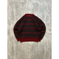 Vintage 90s Eddie Bauer Plaid Print Pullover Knit Sweater Size Large