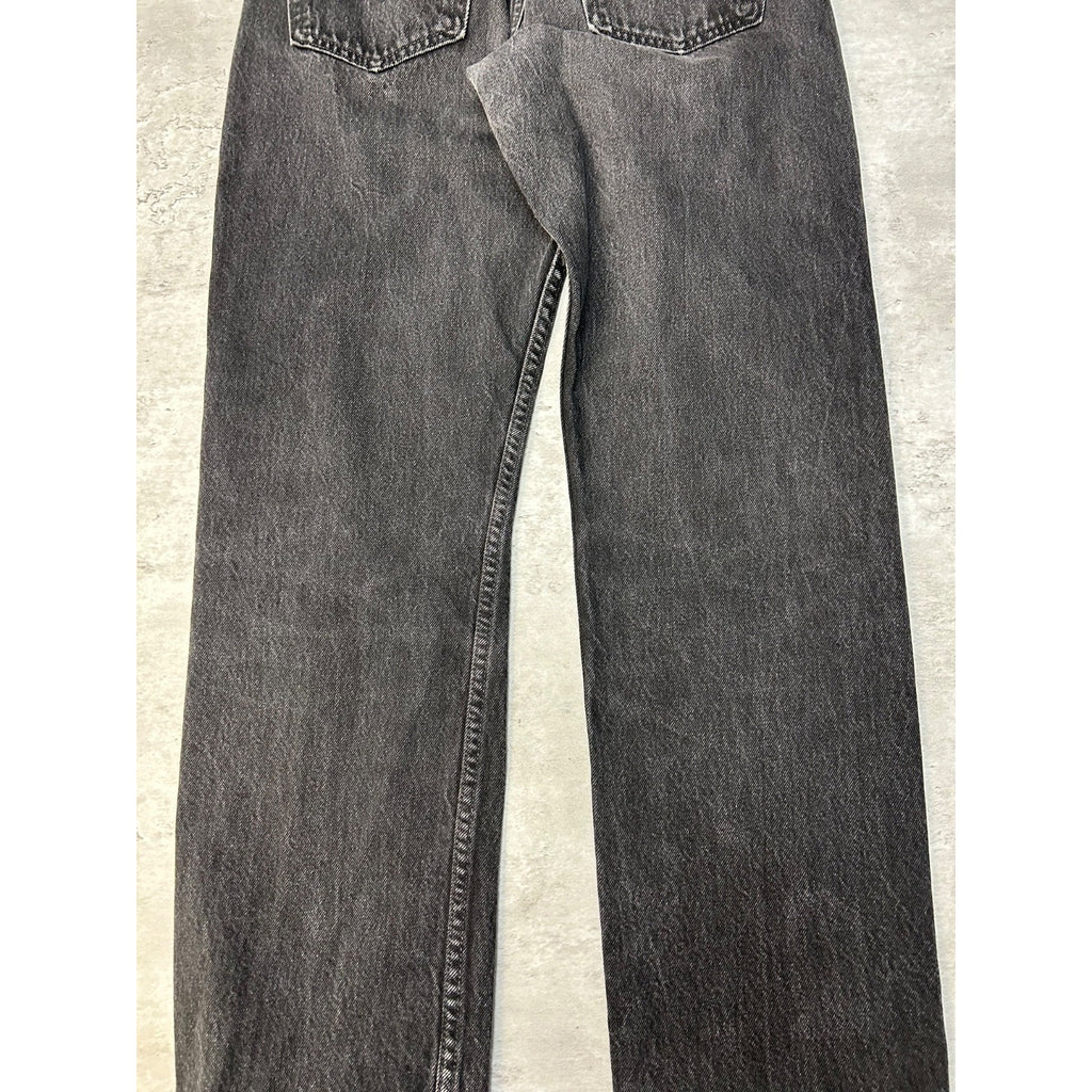 Vintage 90s Levis 505 Red Tab Black Denim Pants Size 28