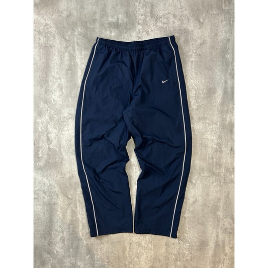 Vintage 2000s Nike Embroidered Swoosh Nylon Track Pants Size Large