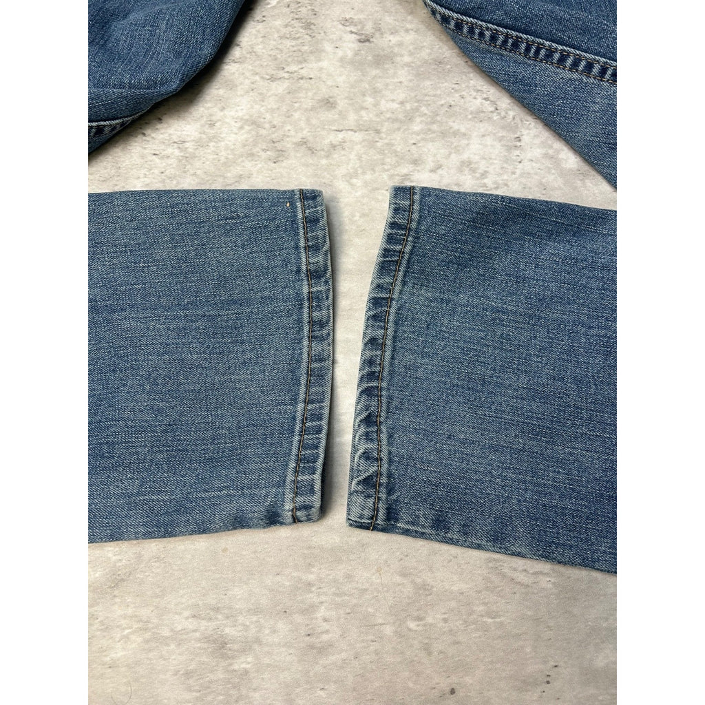 Carhartt Relaxed Fit Dark Wash Denim Workwear Pants Size 36