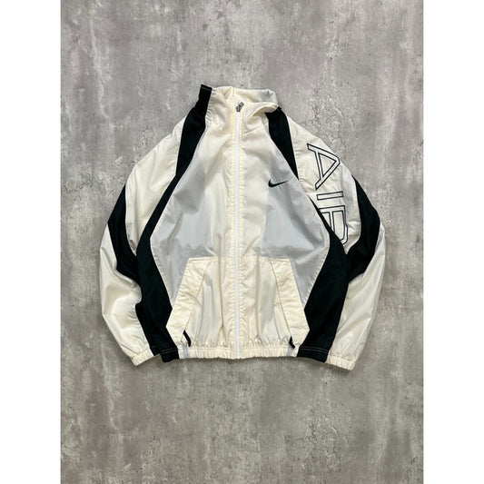 Vintage 90s Nike Embroidered Swoosh Air Full Zip Windbreaker Jacket Size Medium