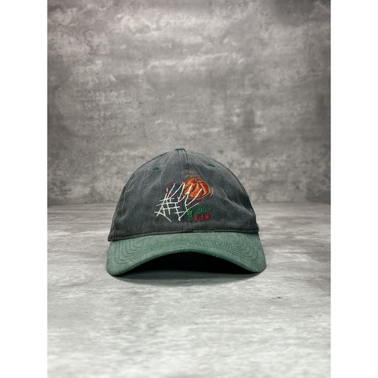 Vintage 90s Mountain Dew Basketball Embroidered Graphic Snapback Hat OSFA