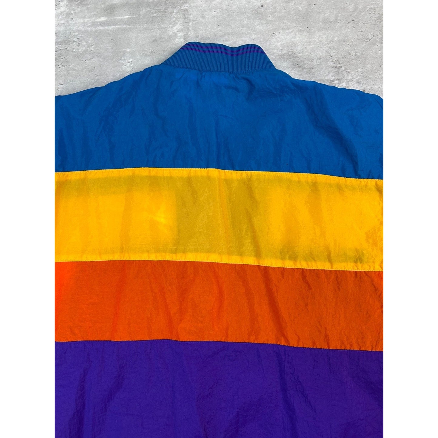 Vintage 80s/90s Nike Graphic Spellout Swoosh Nylon Windbreaker Jacket YOUTH L