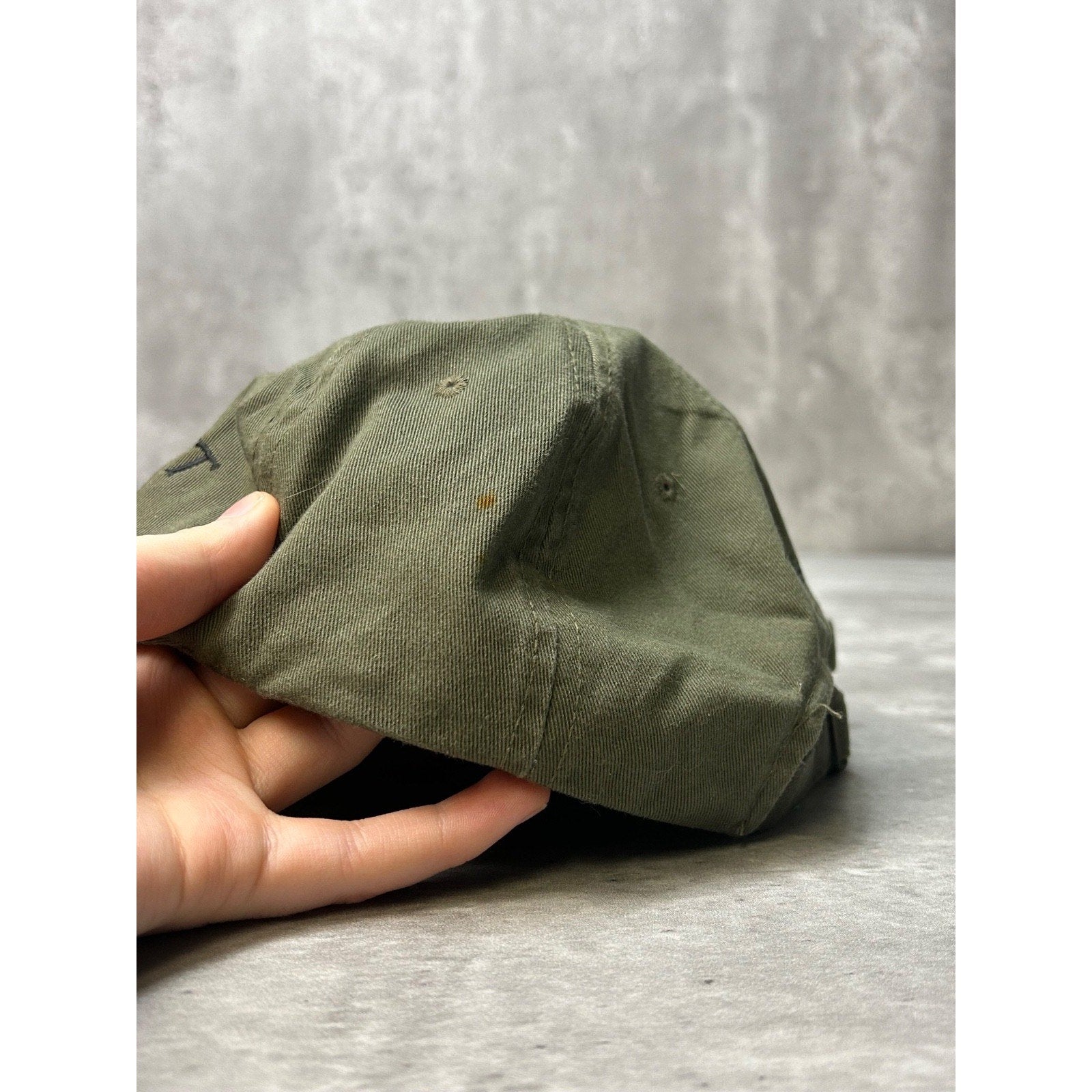 Vintage 90s Gary Wright Safaris Embroidered Spellout Strapback Hat OSFA