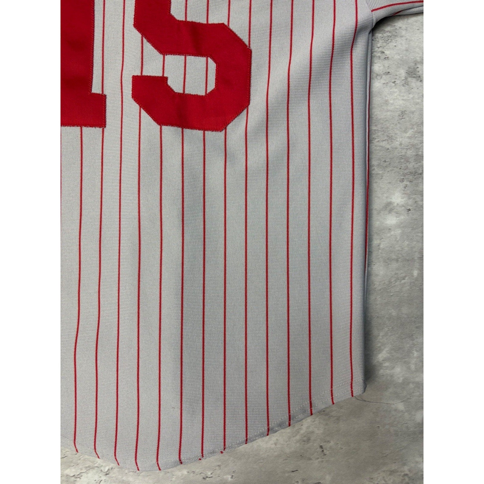 Vintage 80s/90s Spartans Pinstripe Stitched Baseball Jersey Size Small