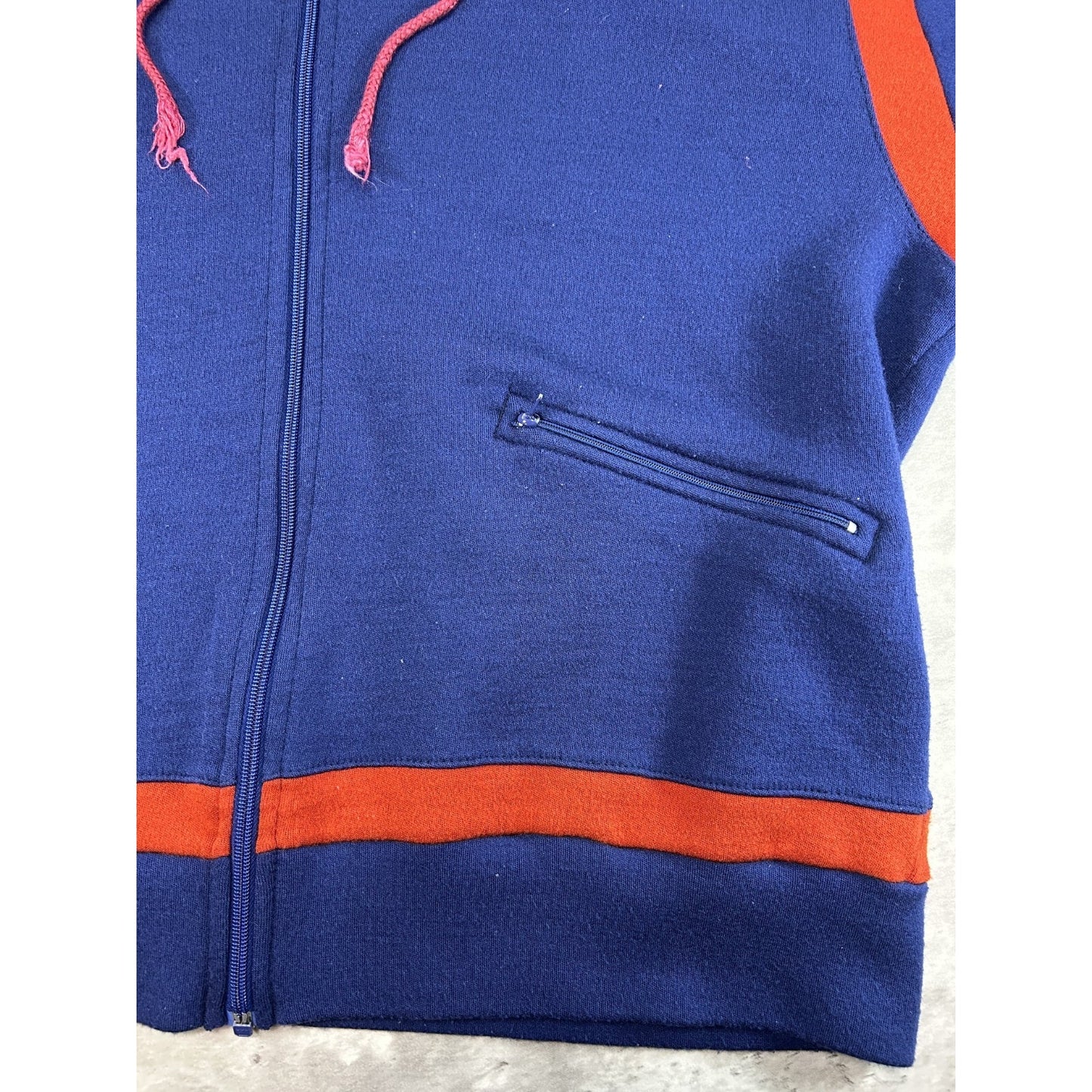 Vintage 80s/90s Speedo Two Tone Full Zip Hooded Sweatshirt Size Large