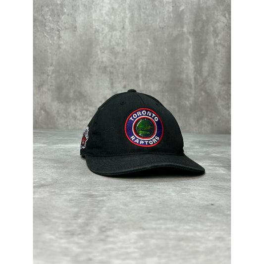 Vintage 90s Toronto Raptors NBA Spellout Reflective Logo Snapback Hat OSFA