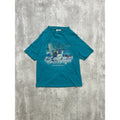 Vintage 90s Deckside Reflections Cottage Landscape Graphic T-Shirt Size Medium