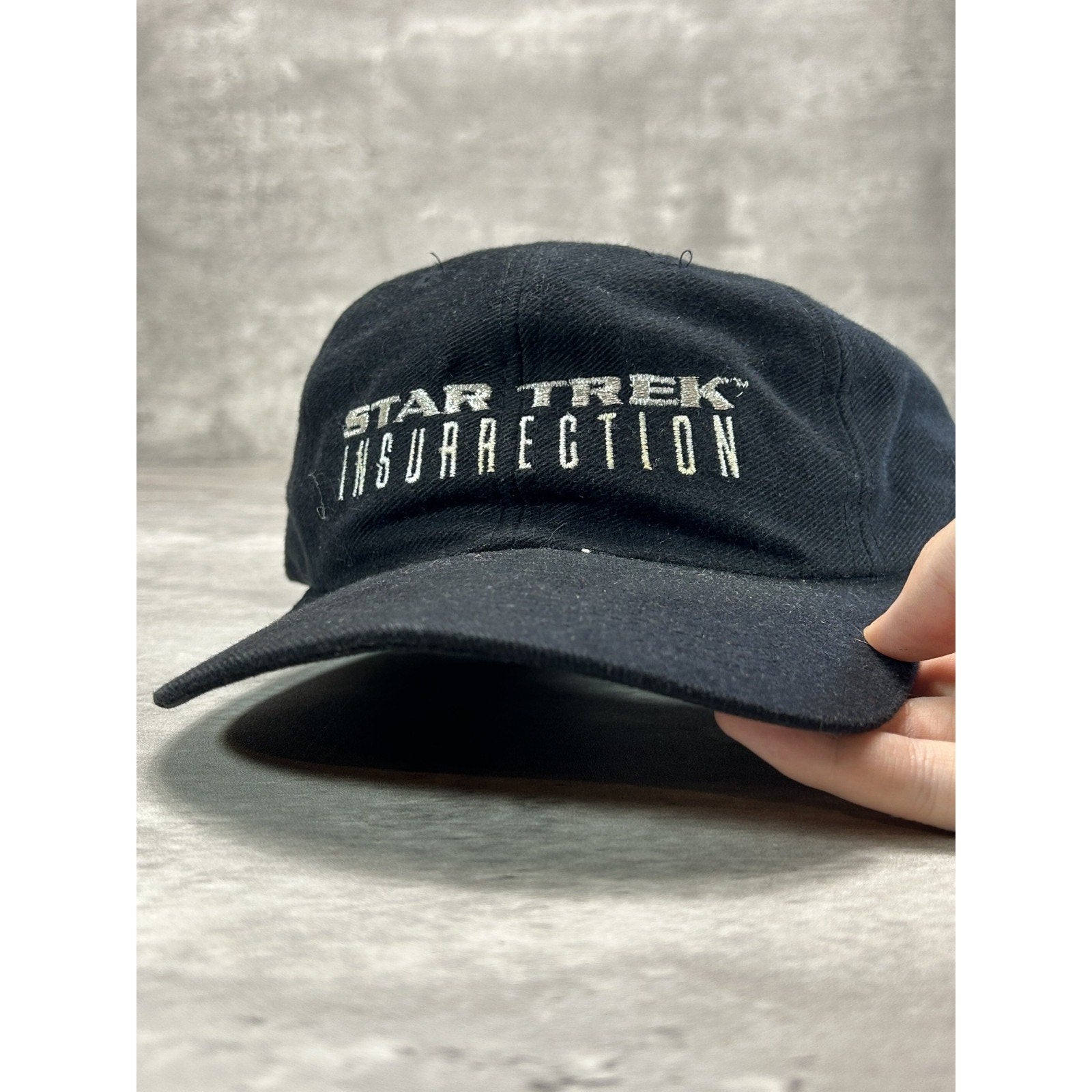Vintage 90s Star Trek Insurrection Embroidered Movie Promo Snapback Hat OSFA