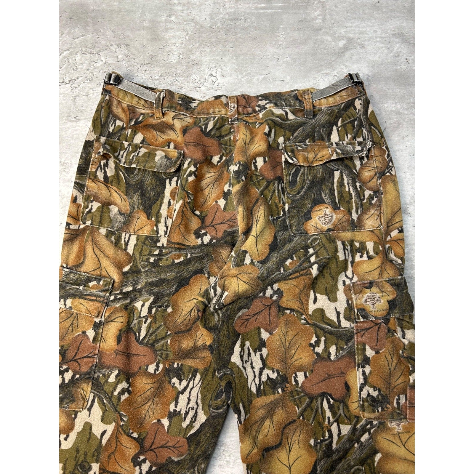 Vintage 90s Mossy Oak Tree Camo Cargo Hunting Pants Size 36