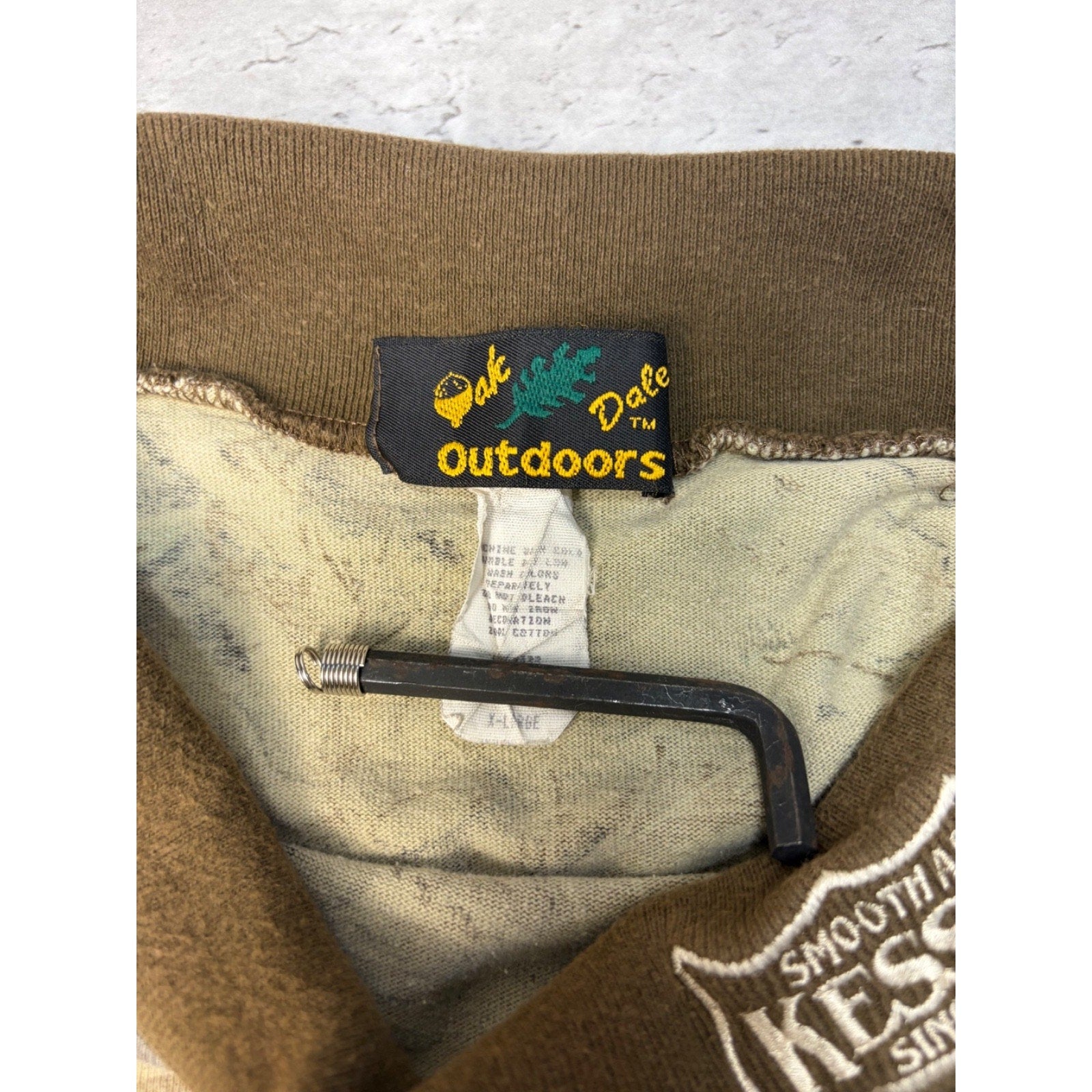 Vintage 90s Kessler Advantage Tree Camo Turtle Neck Long Sleeve T-Shirt Size 2XL
