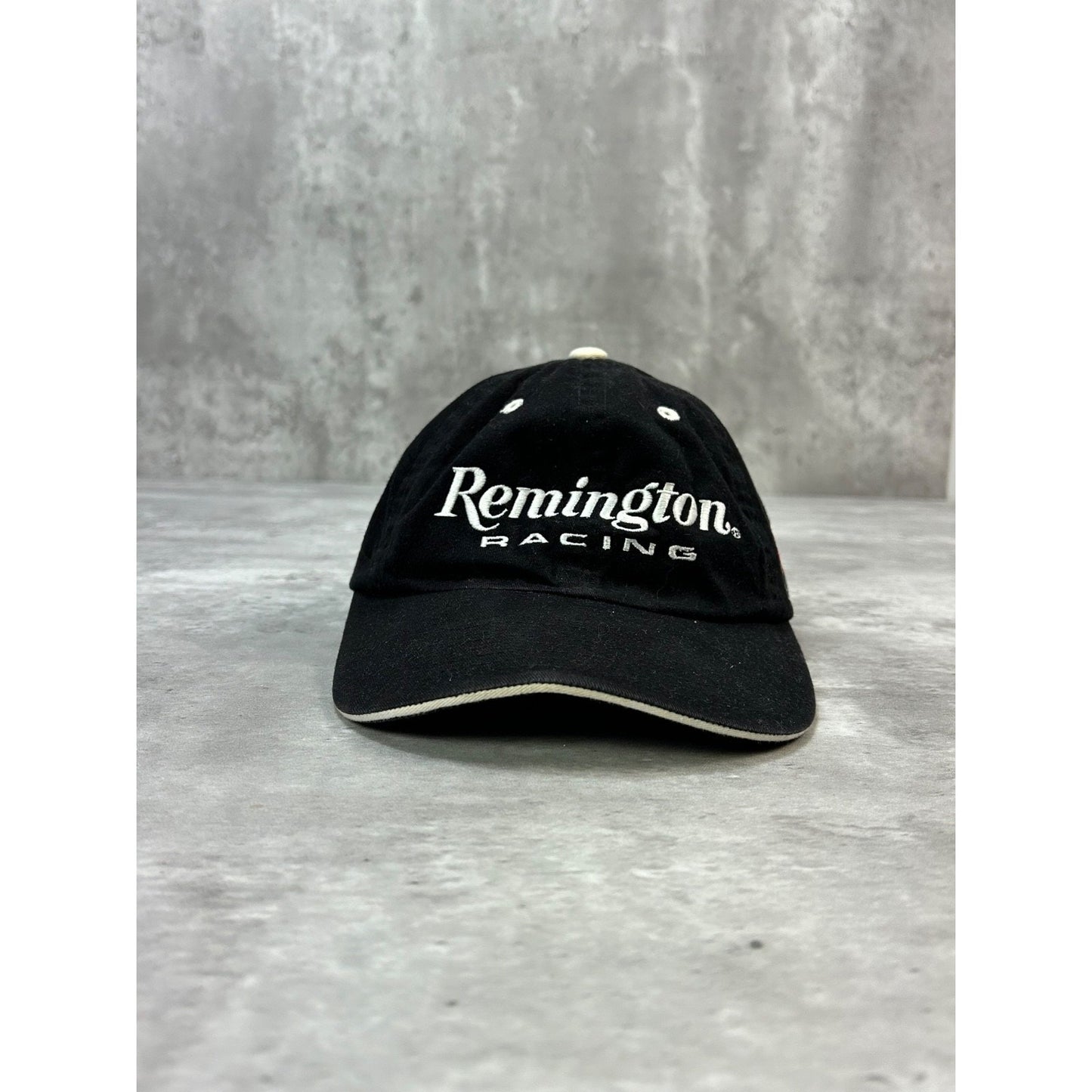 Vintage Remington Racing Embroidered Spellout Strapback Hat OSFA