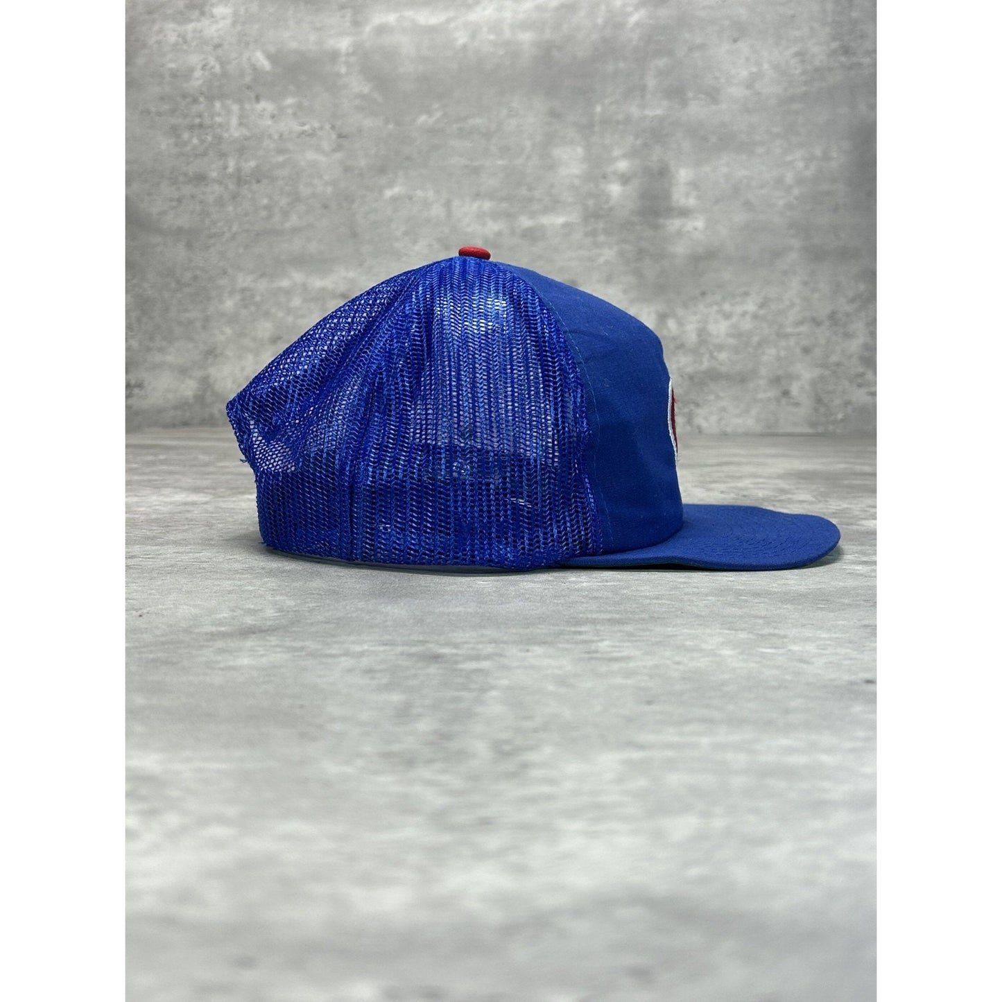 Vintage 90s Chicago Cubs MLB Embroidered Logo Trucker Snapback Hat OSFA