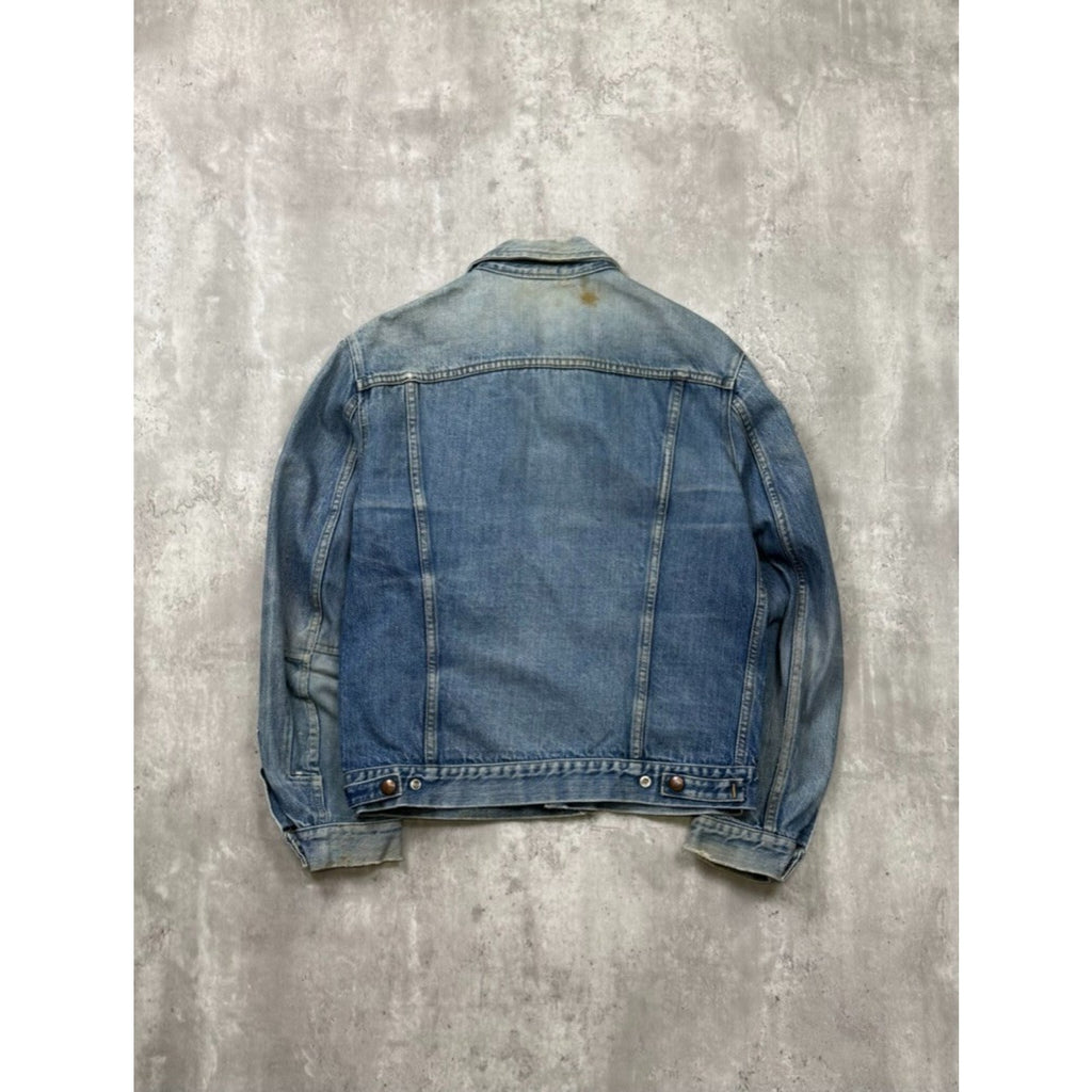 Vintage 1960s GWG Kings Medium Wash Denim Trucker Jacket Size Medium