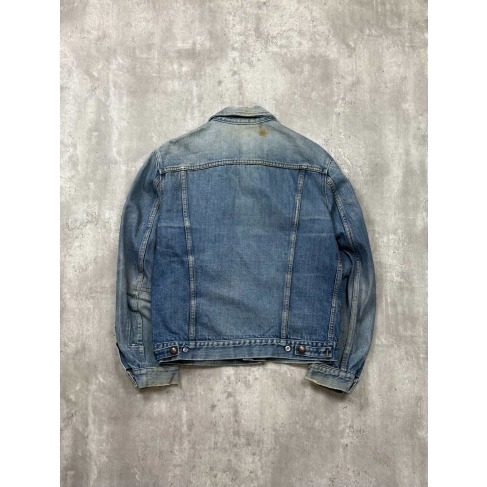 Vintage 1960s GWG Kings Medium Wash Denim Trucker Jacket Size Medium