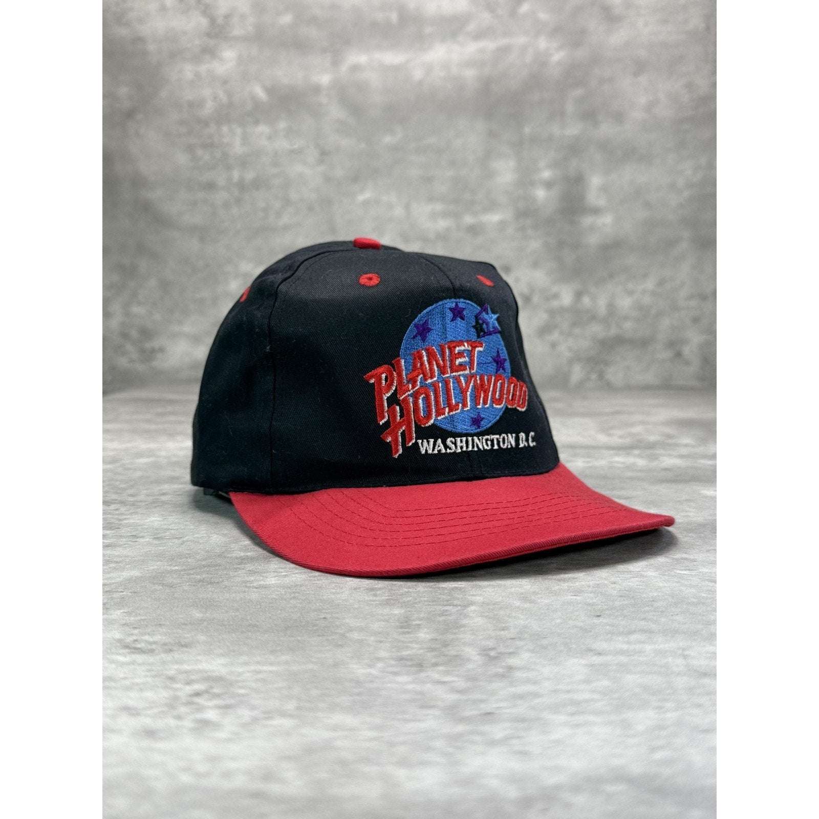 Vintage 90s Planet Hollywood Embroidered Logo Destination Snapback Hat OSFA