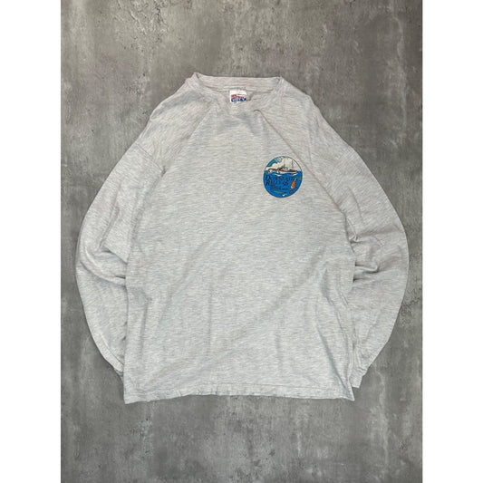 Vintage 1995 BMW Downeast Rally Biker Graphic Long Sleeve T-Shirt Size XL