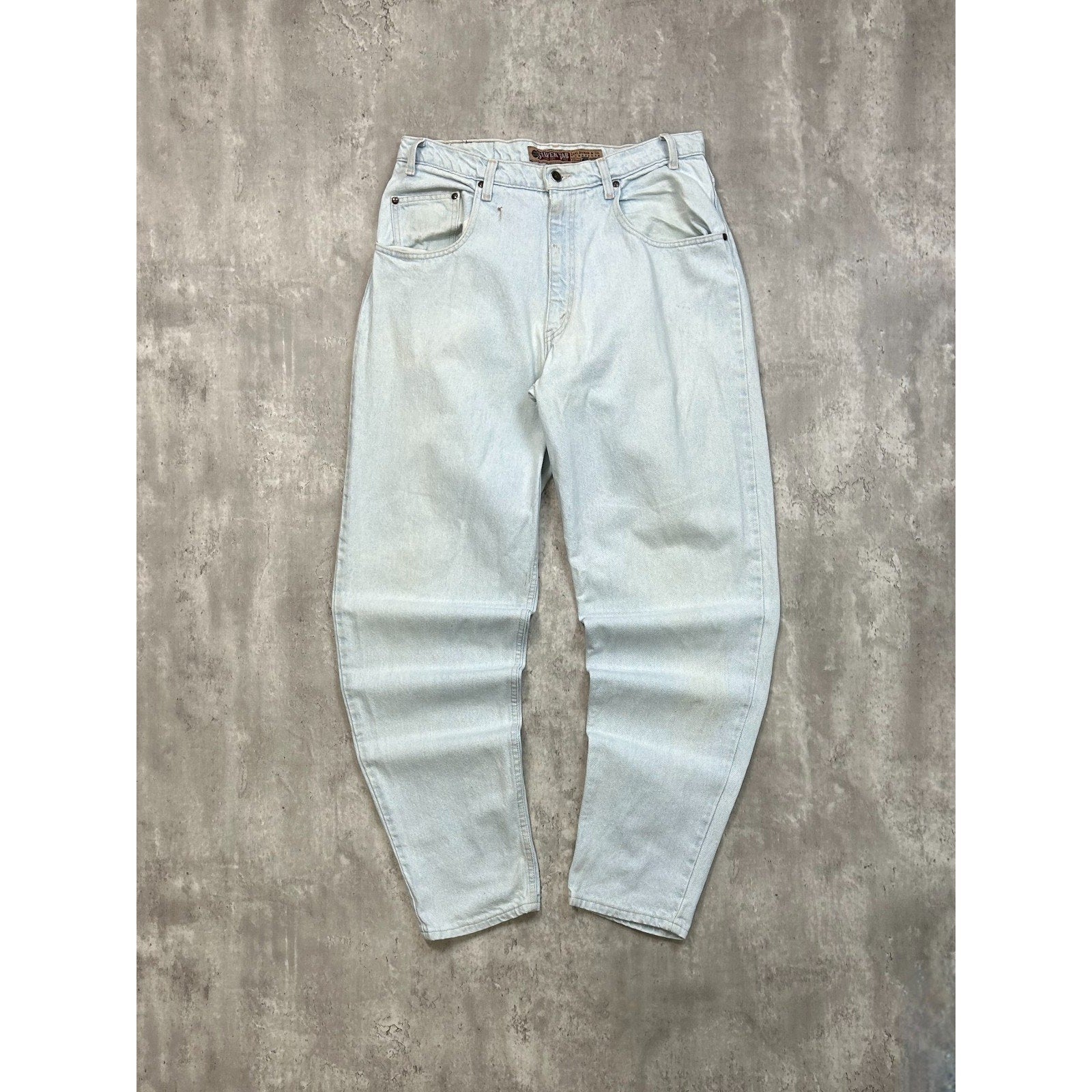 Vintage 90s Levis Silver tab Light Wash Denim Pants Size 34