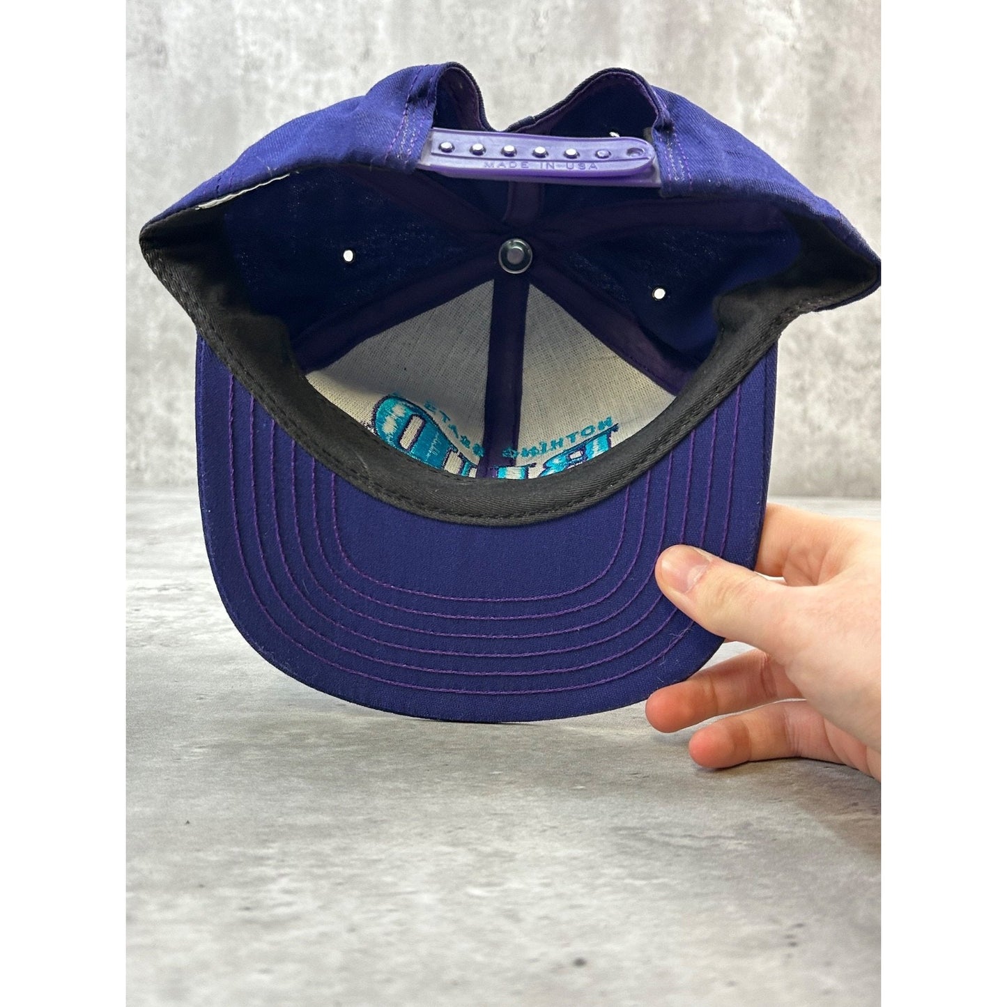 Vintage 90s Budweiser Nothing Beats A Bud Beer Promo Snapback Hat OSFA