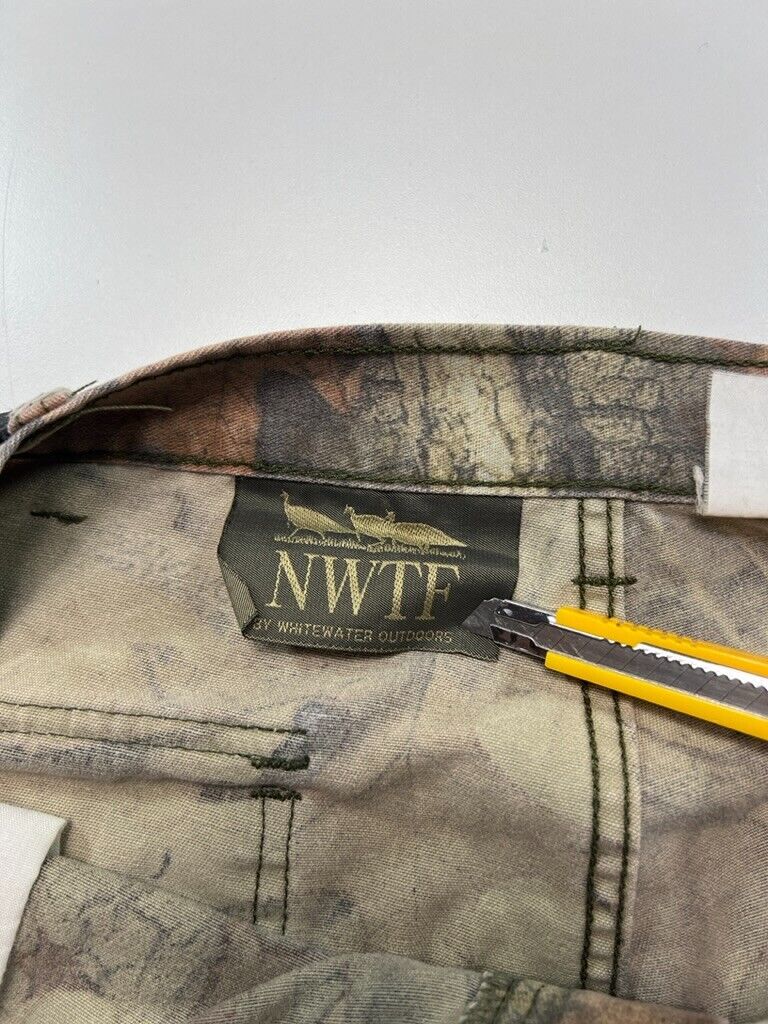 Vintage NWTF Advantage Timber Camo Straight Leg Cargo Hunting Pants Size 37