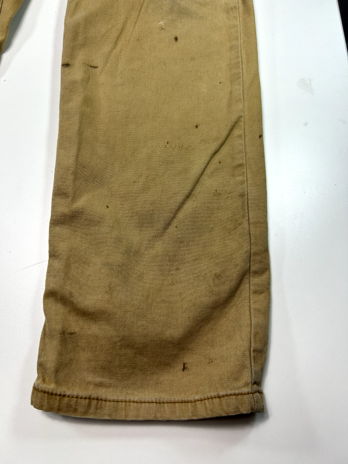 Carhartt Relaxed Fit Canvas Workwear Five Pocket Pants Size 35 Beige