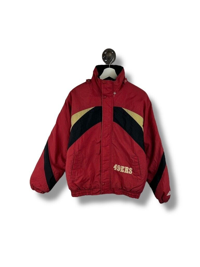 Vintage 90s San Fransisco 49ers NFL Insulated Full Zip Football Jacket Sz Small