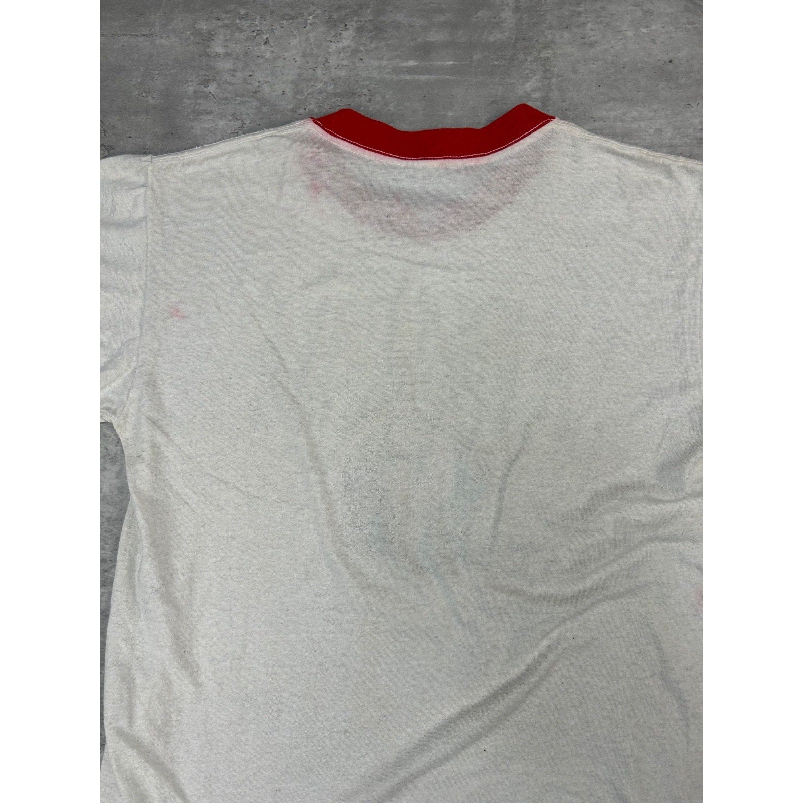 Vintage 1983 Houston Gamblers USFL Football Graphic Ringer T-Shirt Size Large