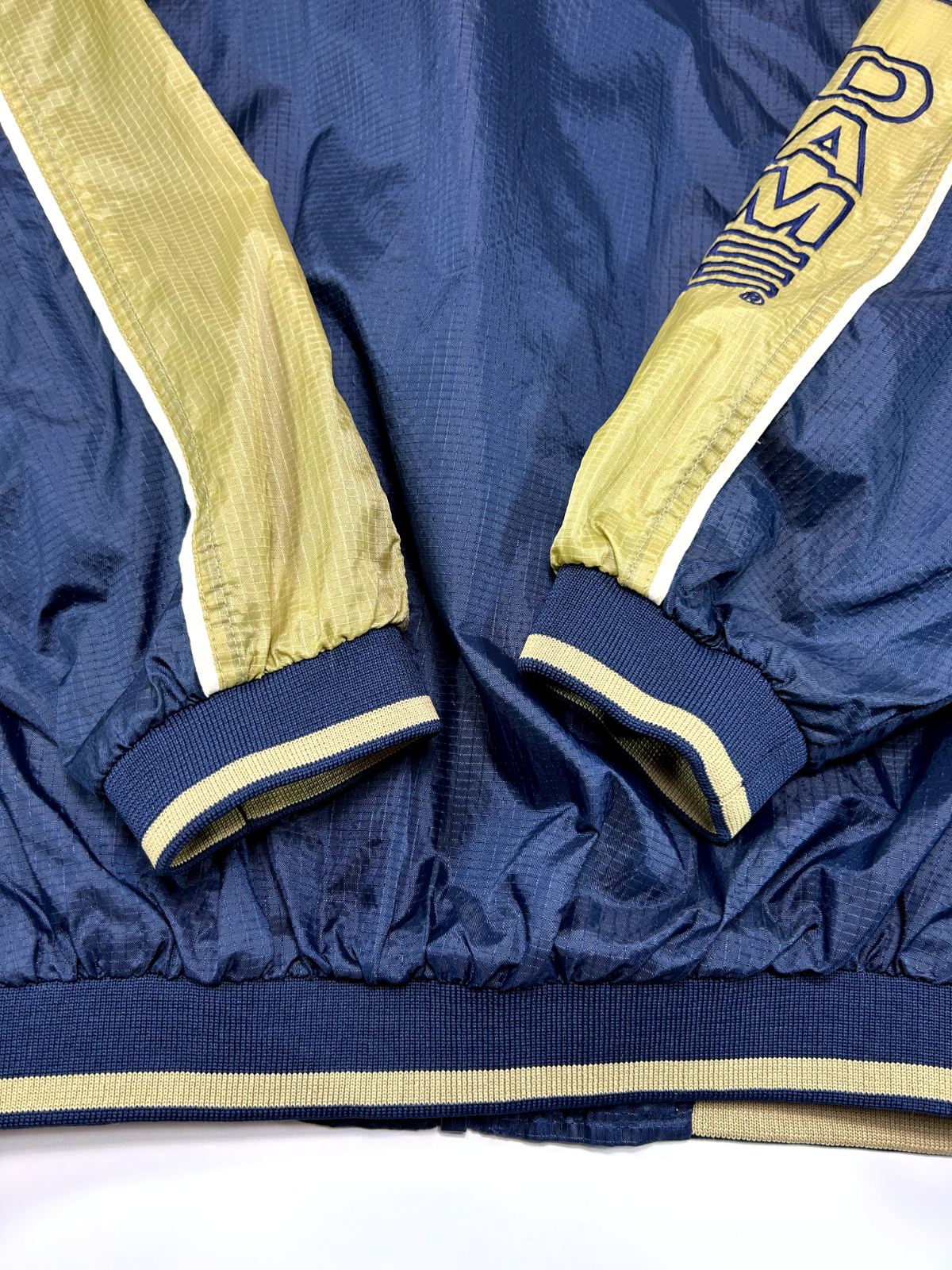 Vintage 90s Notre Dame Fighting Irish NCAA Full Zip Windbreaker Jacket Sz XL