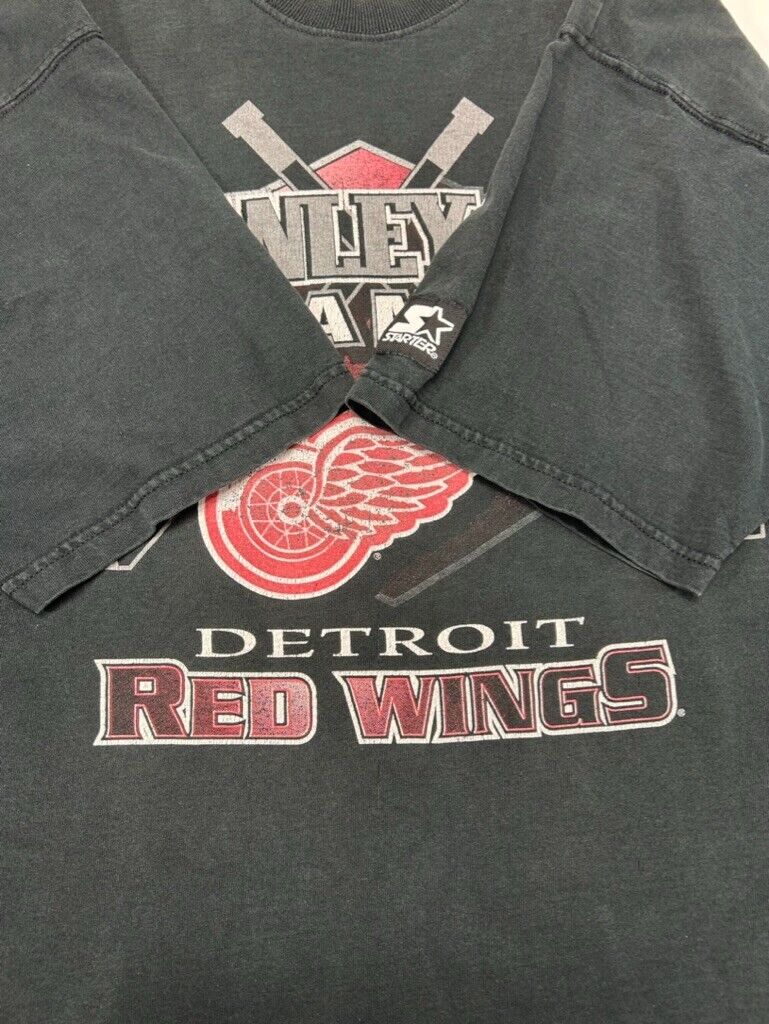 Vintage 1998 Detroit Red Wings NHL Stanley Cup Champs Hockey T-Shirt Size XL