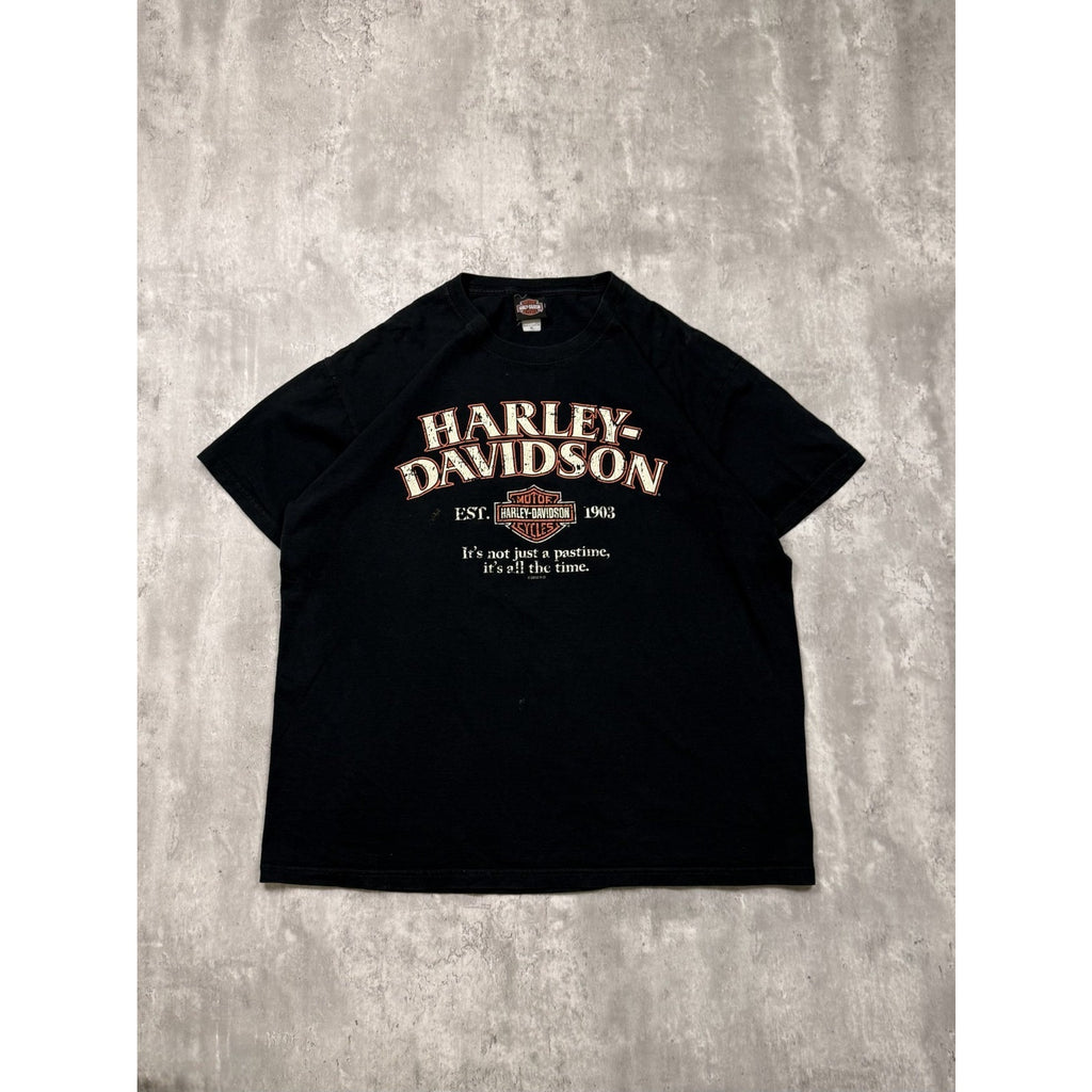 Harley Davidson Its Not Just A Pastime Spellout Graphic T-Shirt Size XL