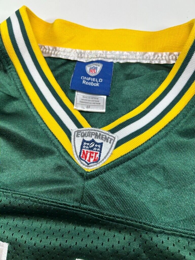 Vintage Aaron Rodgers #12 Green Bay Packers NFL Stitched Reebok Jersey Sz 48 L