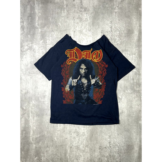 Vintage 1985 Dio Sacred Tour Hearts Heavy Metal Rock Music Band T-shirt Size Med