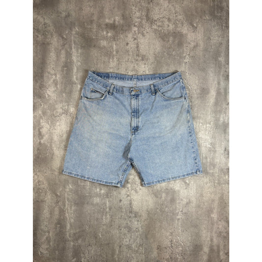 Vintage Wrangler Hero Originals Light Wash Denim Shorts Size 40 Blue