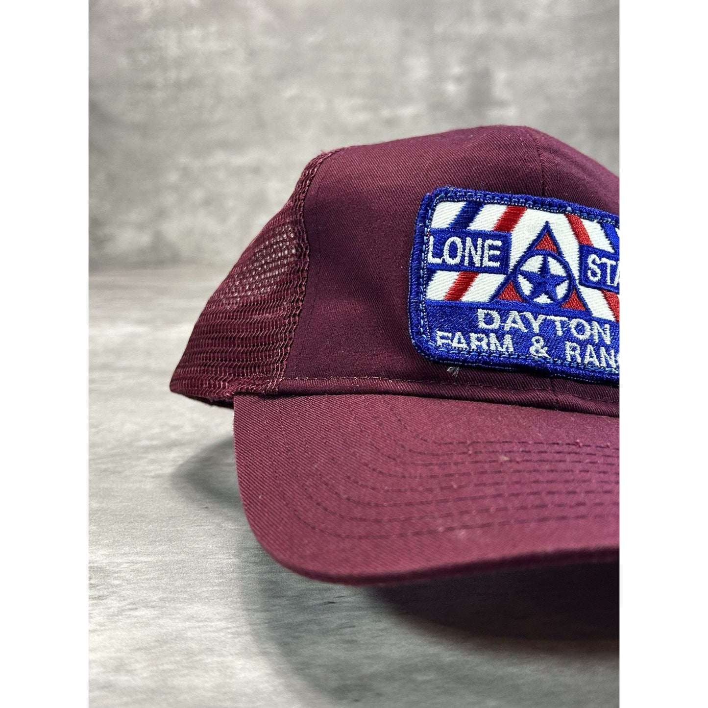 Vintage 80s Lone Star Farm & Ranch Embroidered Patch Trucker Snapback Hat OSFA