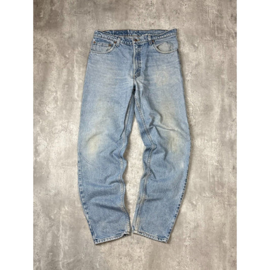 Vintage 90s Levis 550 Relaxed Fit Red Tab Light Wash Denim Pants Size 36