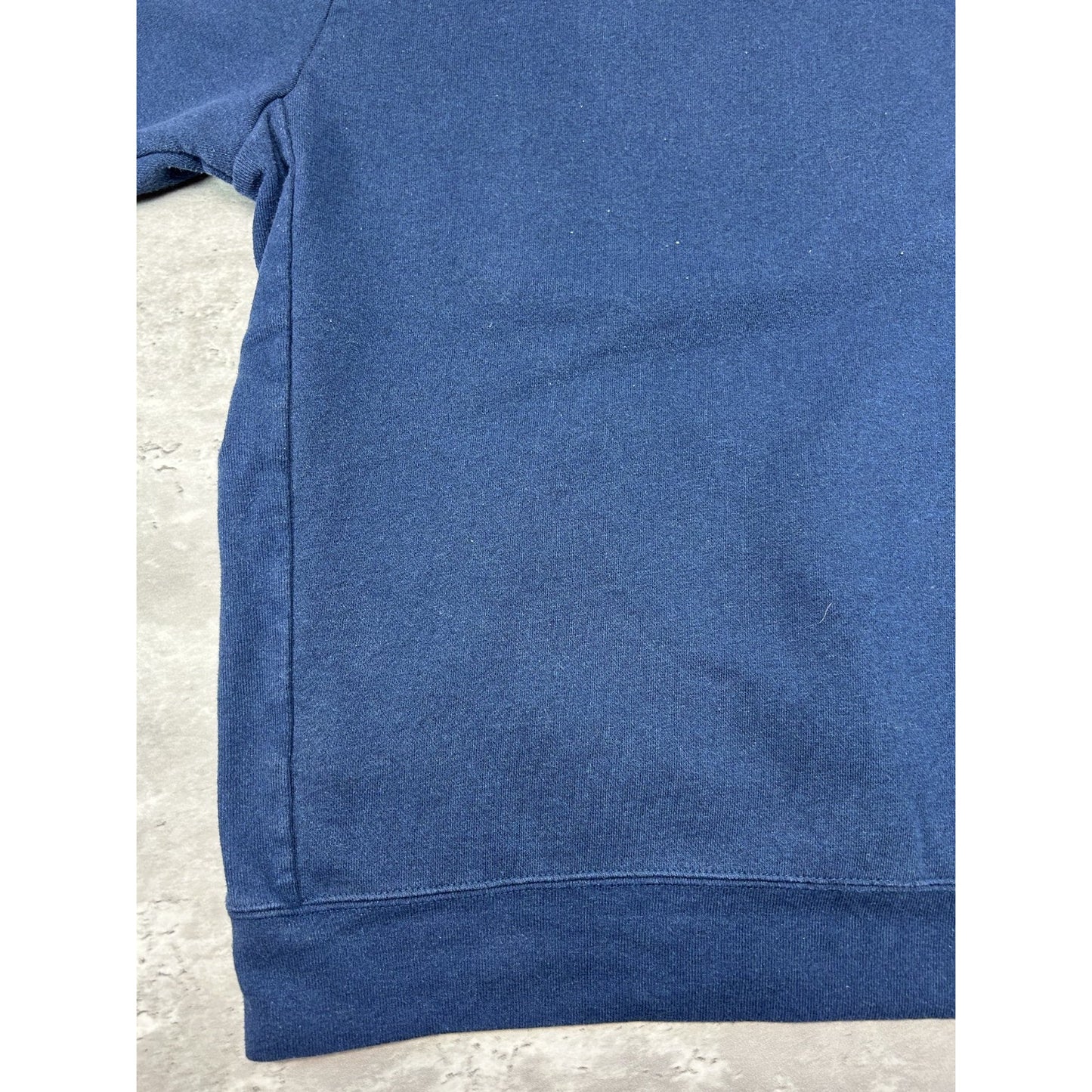 Patagonia Graphic Spellout Pullover Hooded Sweatshirt Size Medium Navy Blue