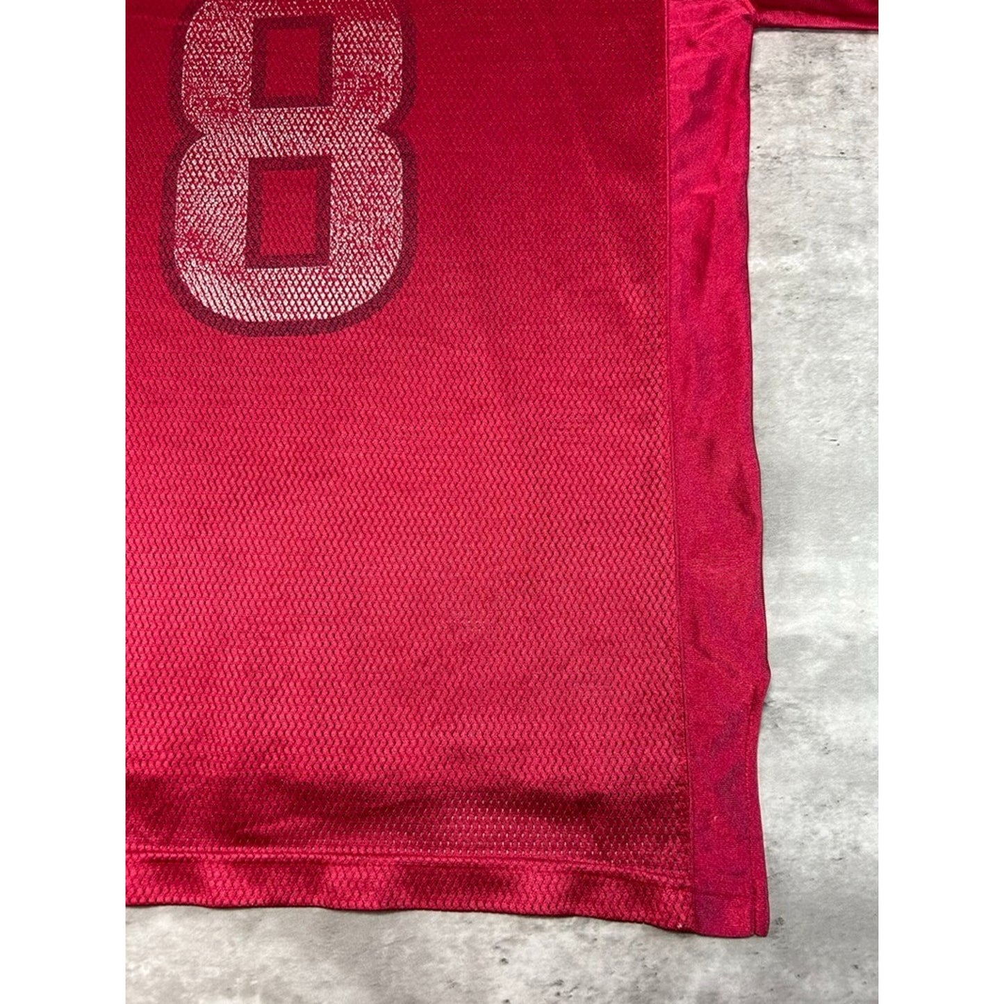 Vintage David Carr #8 Houston Texans NFL Reebok Football Jersey Size Large Red