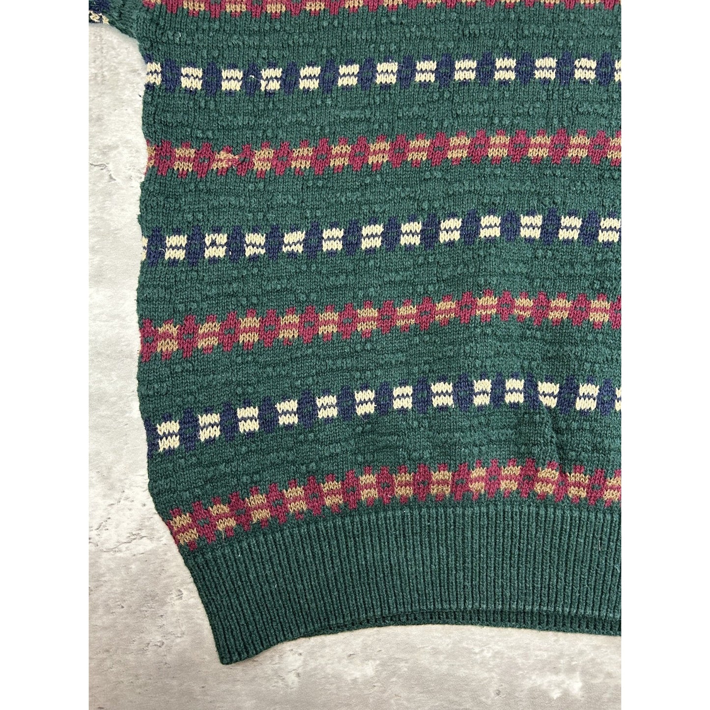 Vintage 90s American Eagle Abstract Striped Ribbed Knit Sweater Size XL