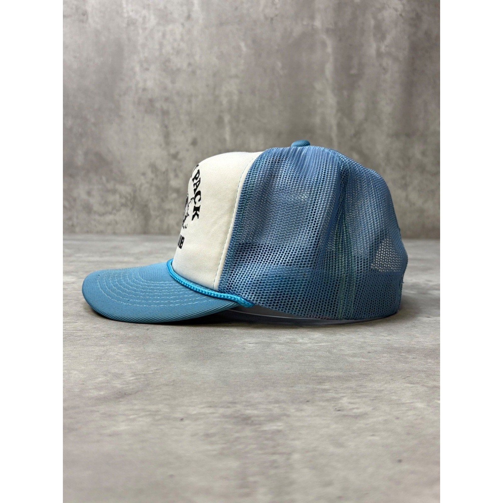 Vintage 80s/90s The Rat Pack Offroading Graphic Trucker Snapback Hat OSFA