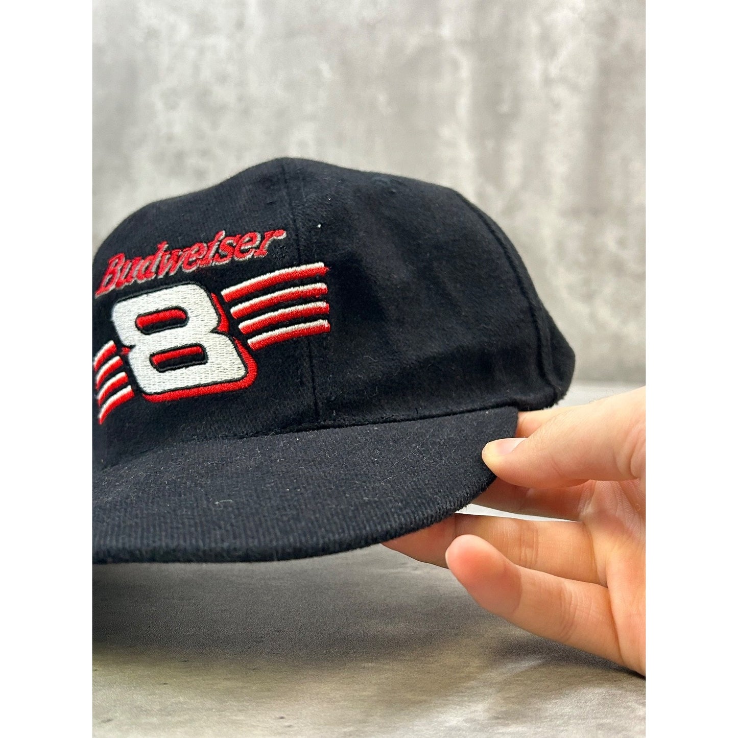 Vintage Dale Earnhardt #8 Budweiser Racing Embroidered Nascar Strapback Hat OSFA