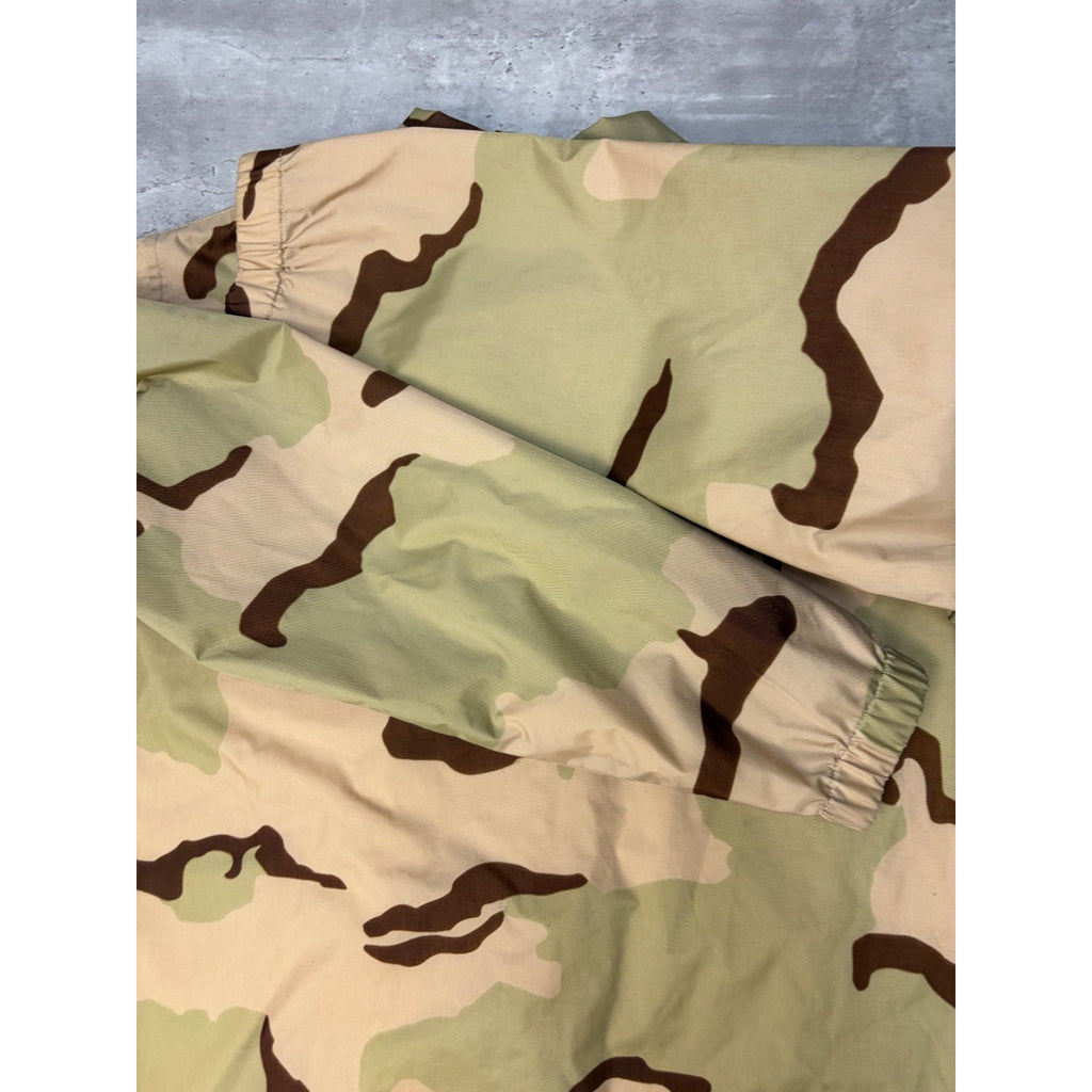Vintage Stussy Desert Camo Graphic Spellout Coaches Jacket Size Small
