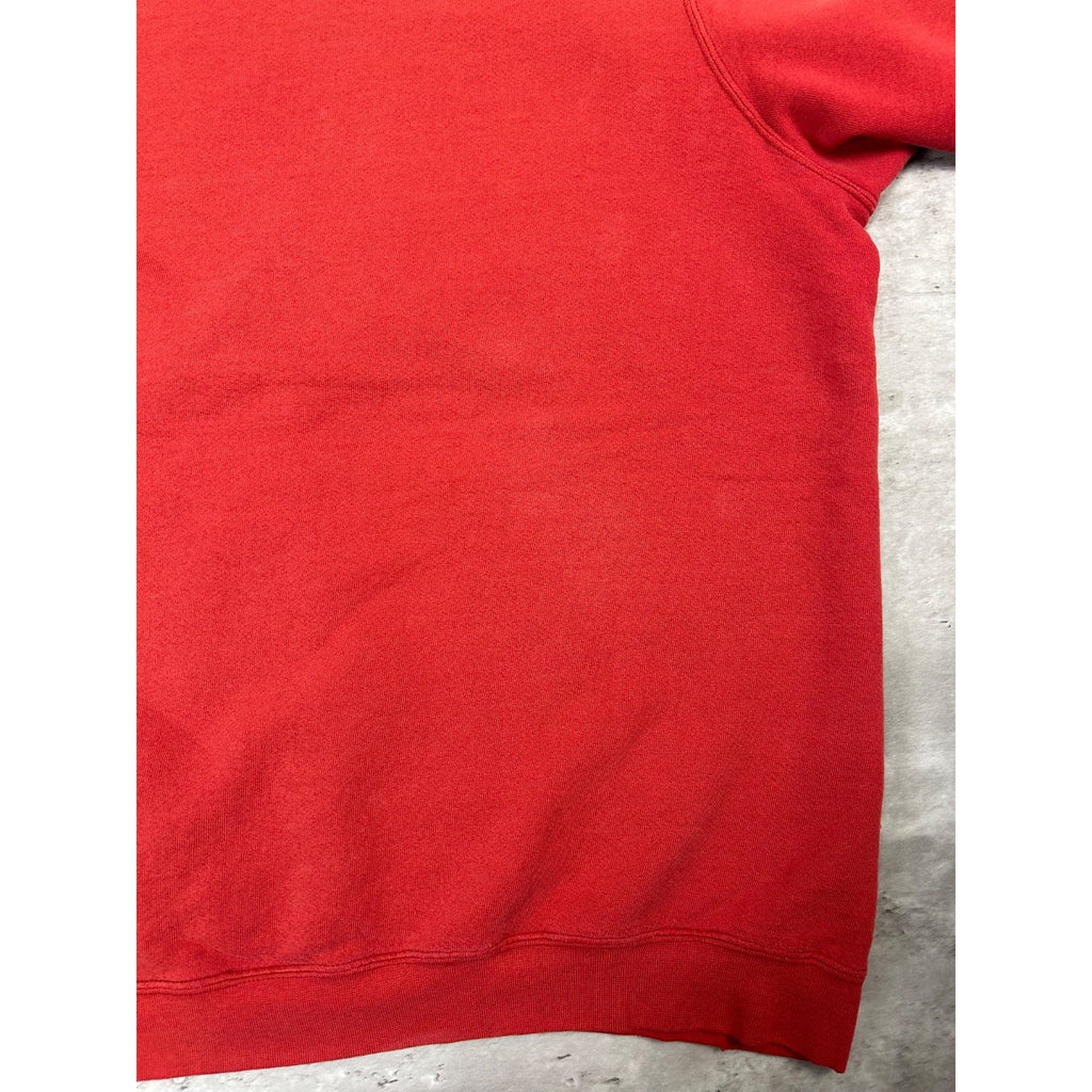 Vintage 2000s Nike Embroidered Middle Swoosh Hooded Red Sweatshirt Size 2XL