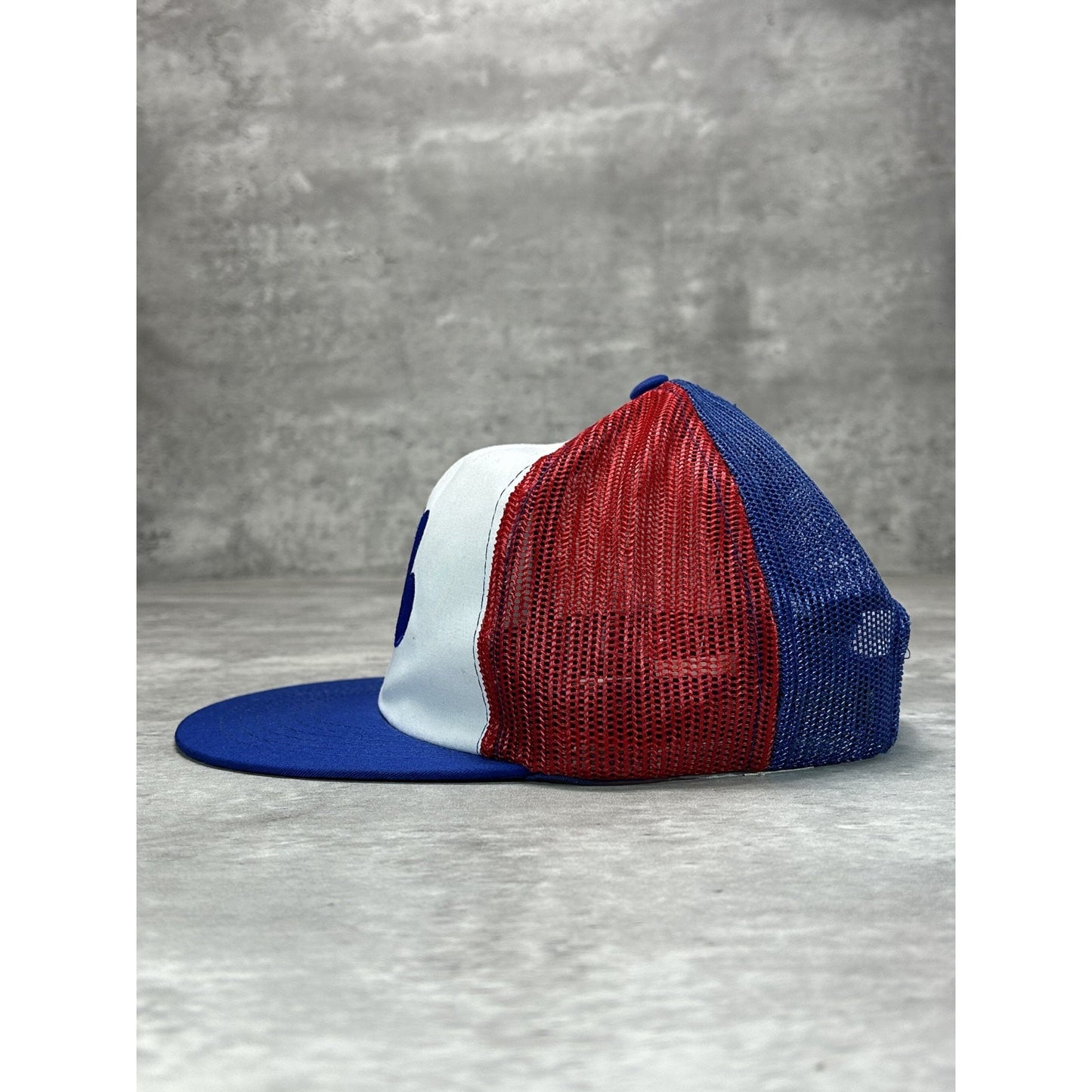 Vintage 80s Montreal Expos MLB Embroidered Logo Trucker Snapback Hat OSFA