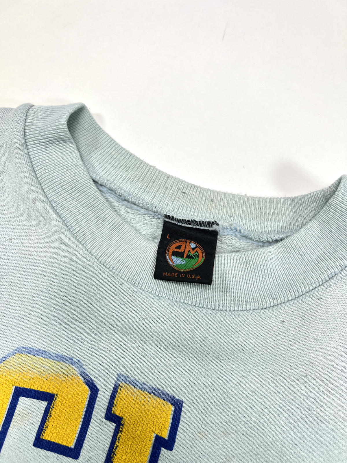 Vintage 80s/90s UCLA Bruins Collegiate Crest Front & Back Sweatshirt Size Large