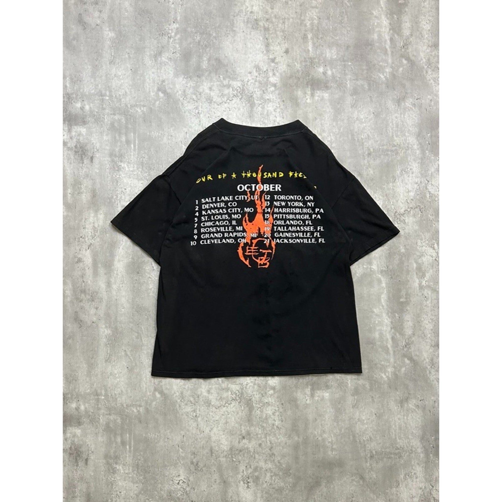 Vintage 90s The Eric Gales Band Tour Of A Thousand Faces Music T-Shirt Sz Large