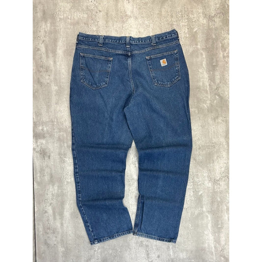 Vintage Carhartt Dark Wash Denim Workwear Pants Size 39 Blue