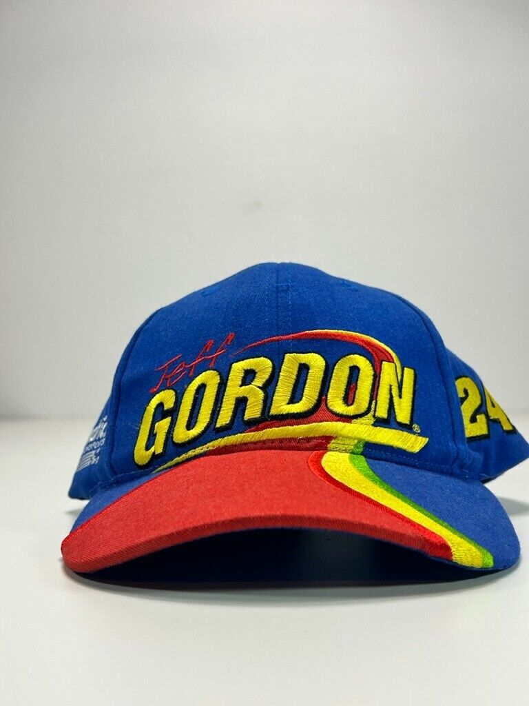 Vintage 2000 Jeff Gordon #24 Nascar Racing Embroidered Snapback Hat OSFA