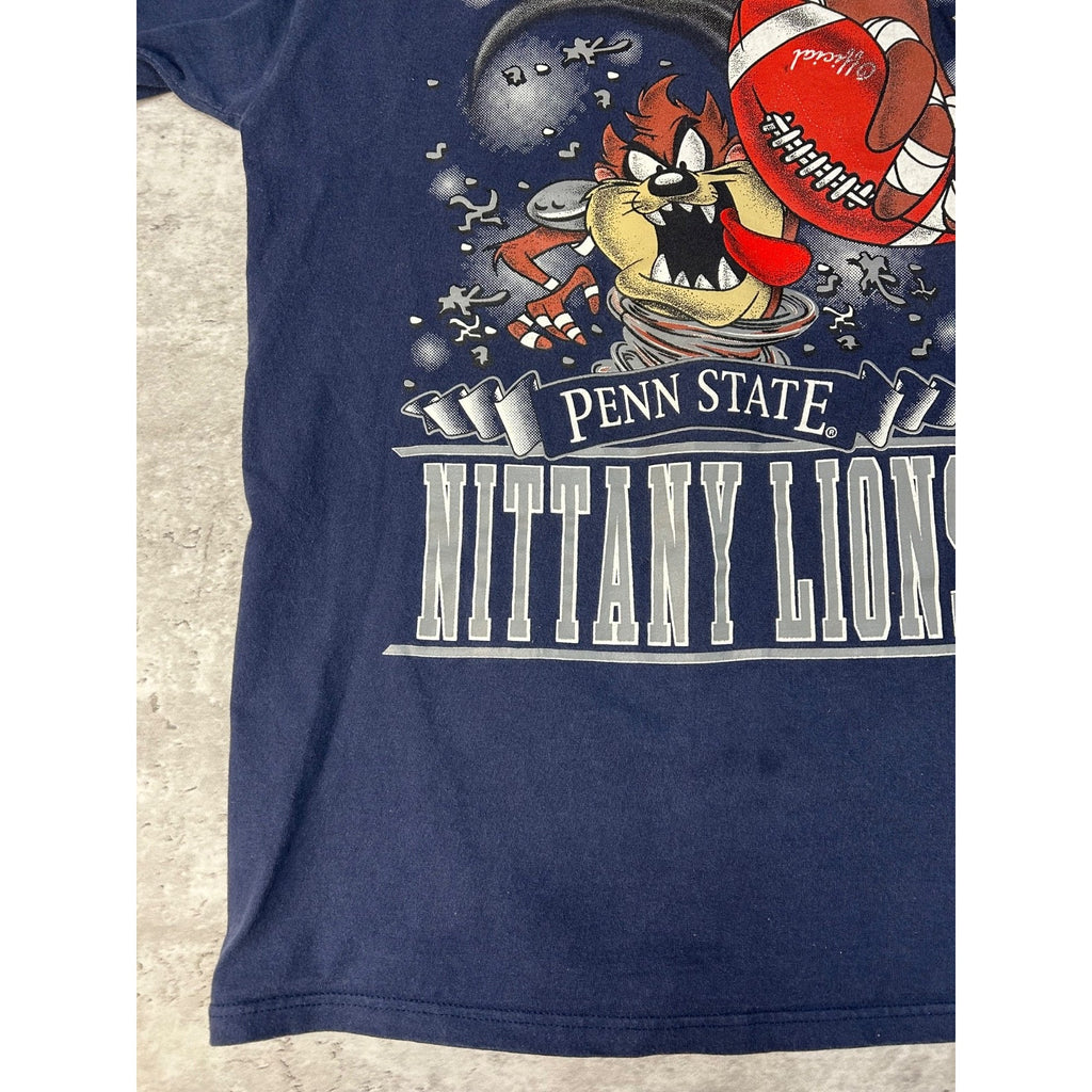 Vintage 1995 Penn State Nittany Lions NCAA Looney Tunes Taz T-Shirt Size Medium