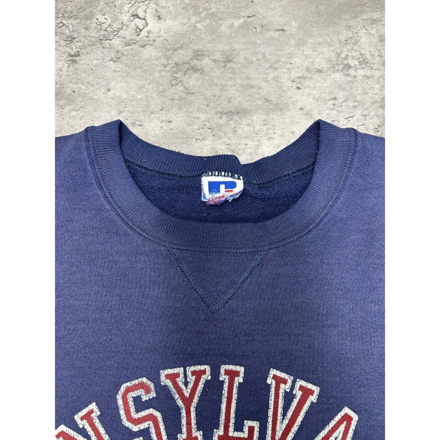 Vintage 90s Pennsylvania University NCAA Collegiate Crest Sweatshirt Size Large