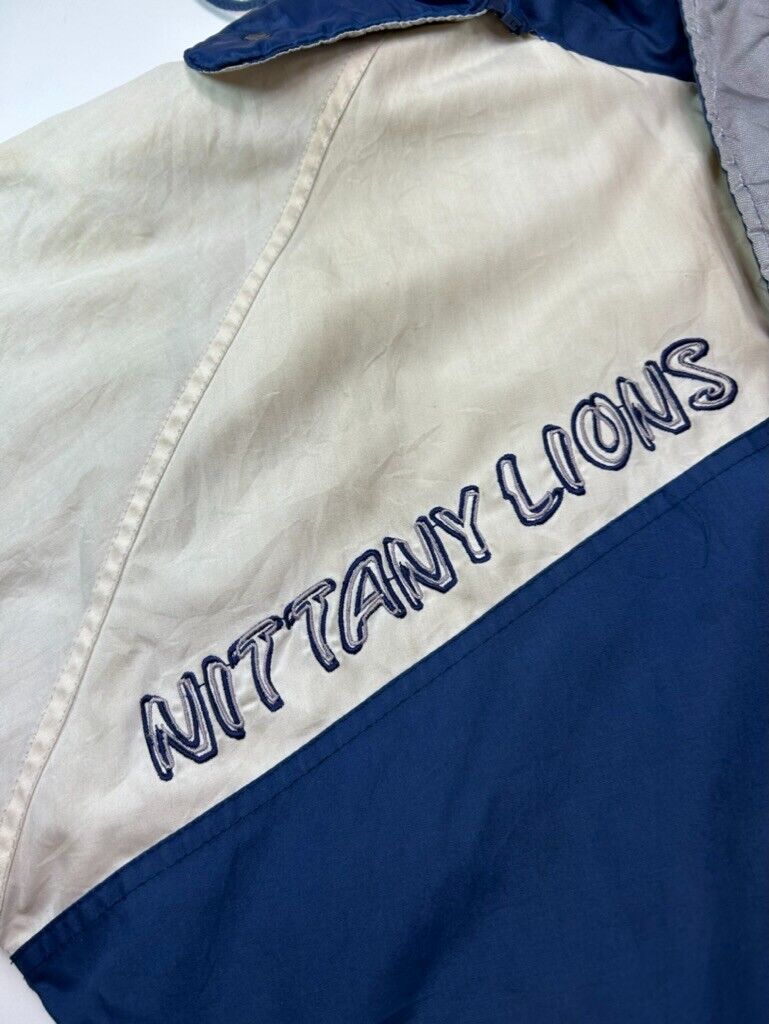 Vintage 90s Penn State NCAA Embroidered Insulated Full Zip Jacket Size Small